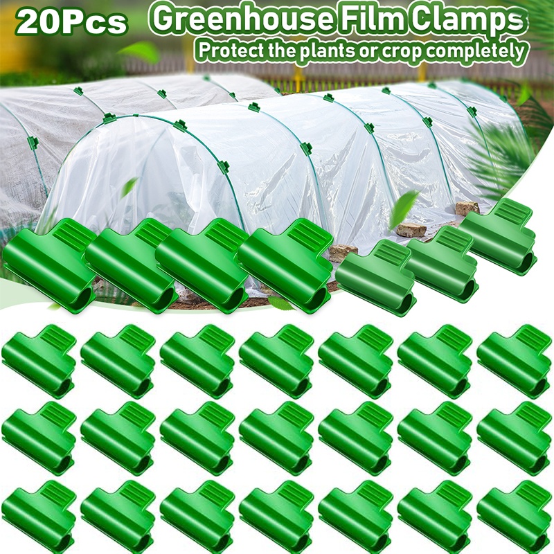 20Pcs Green Laminating Clip, A - Greenhouse Plastic Film review and price