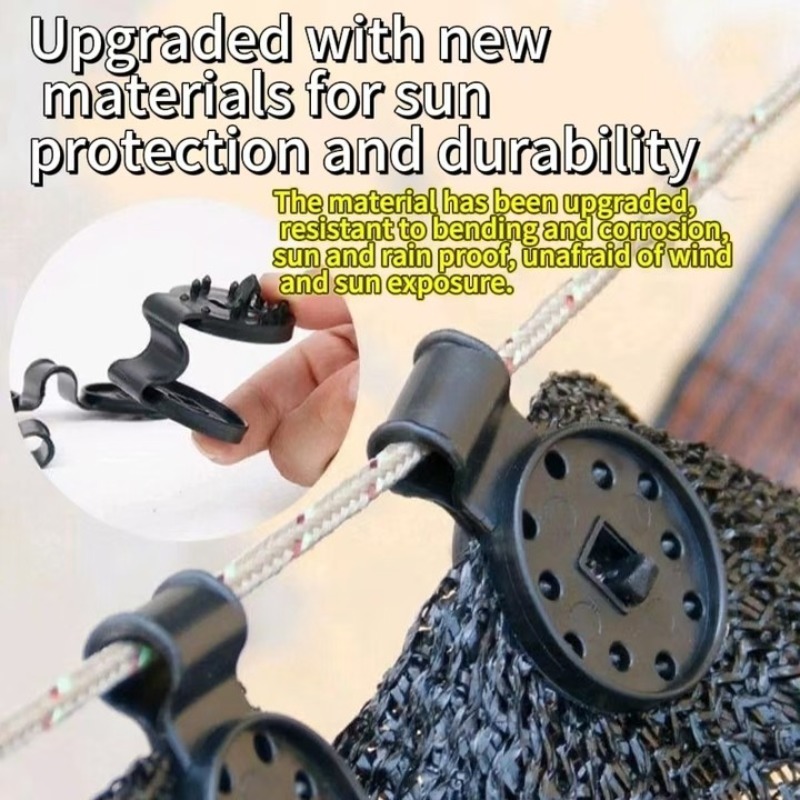 Shade Cloth Plastic Snap Clips - Greenhouse Plastic Film review and price